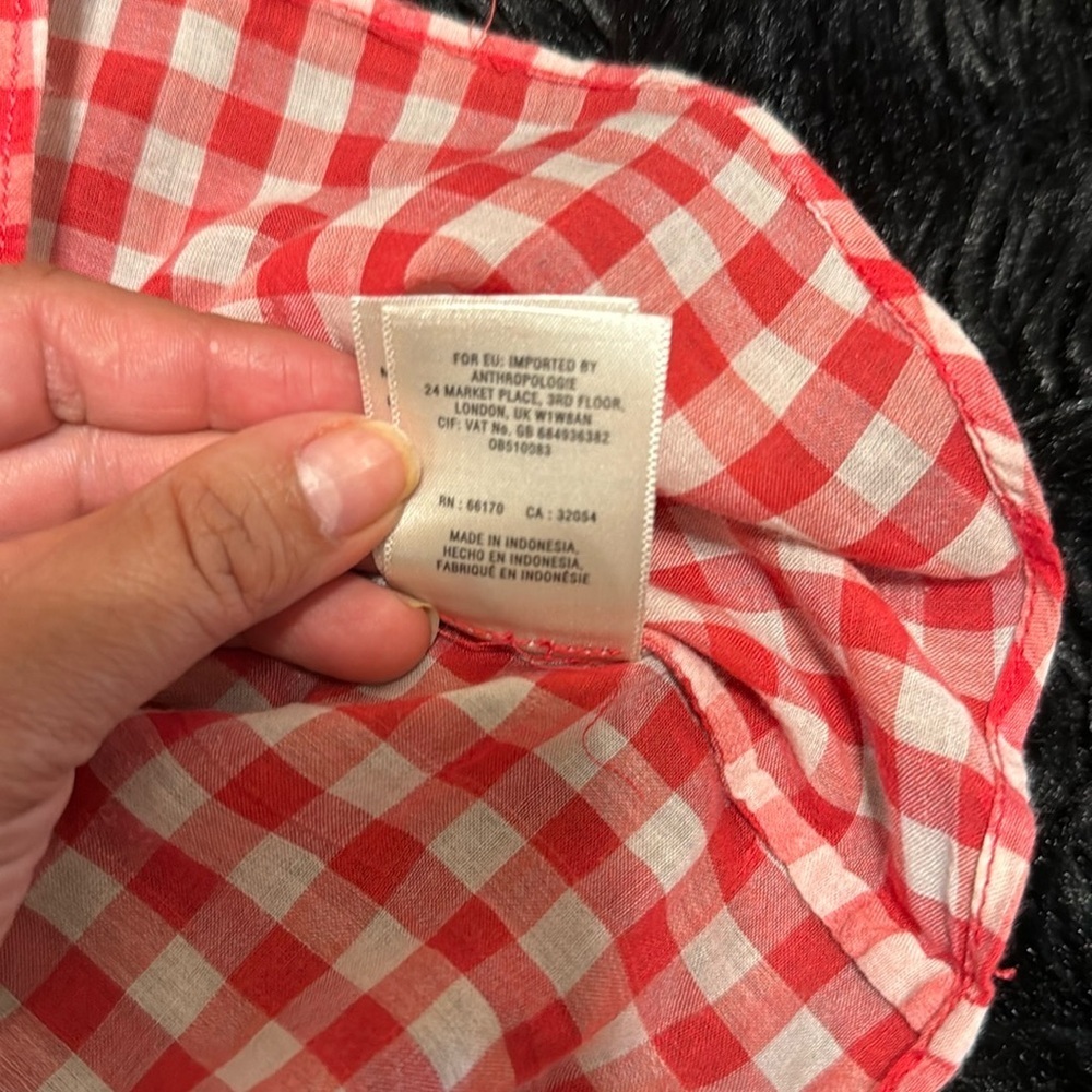Holding Horses Red and White Checkered Top - Picture 10 of 10